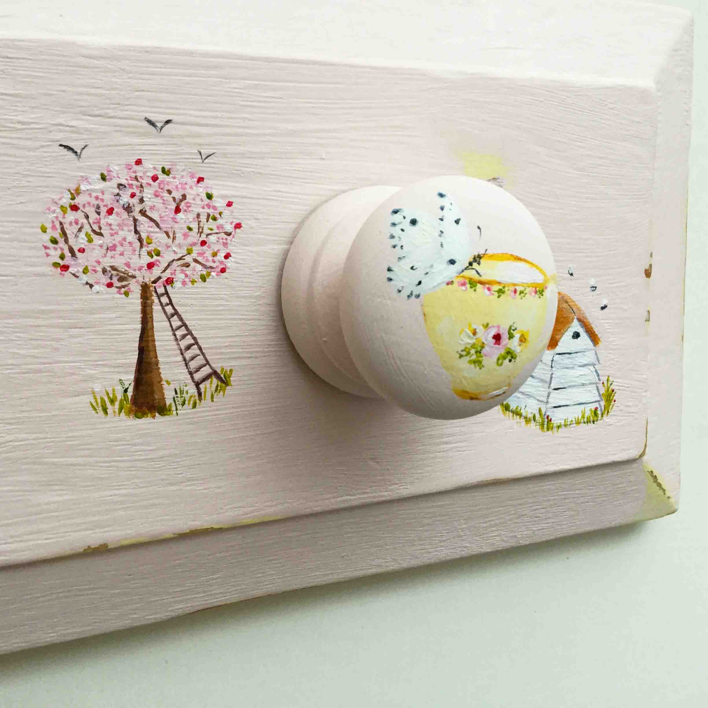 Butterfly Tea Cup Wreath Picture