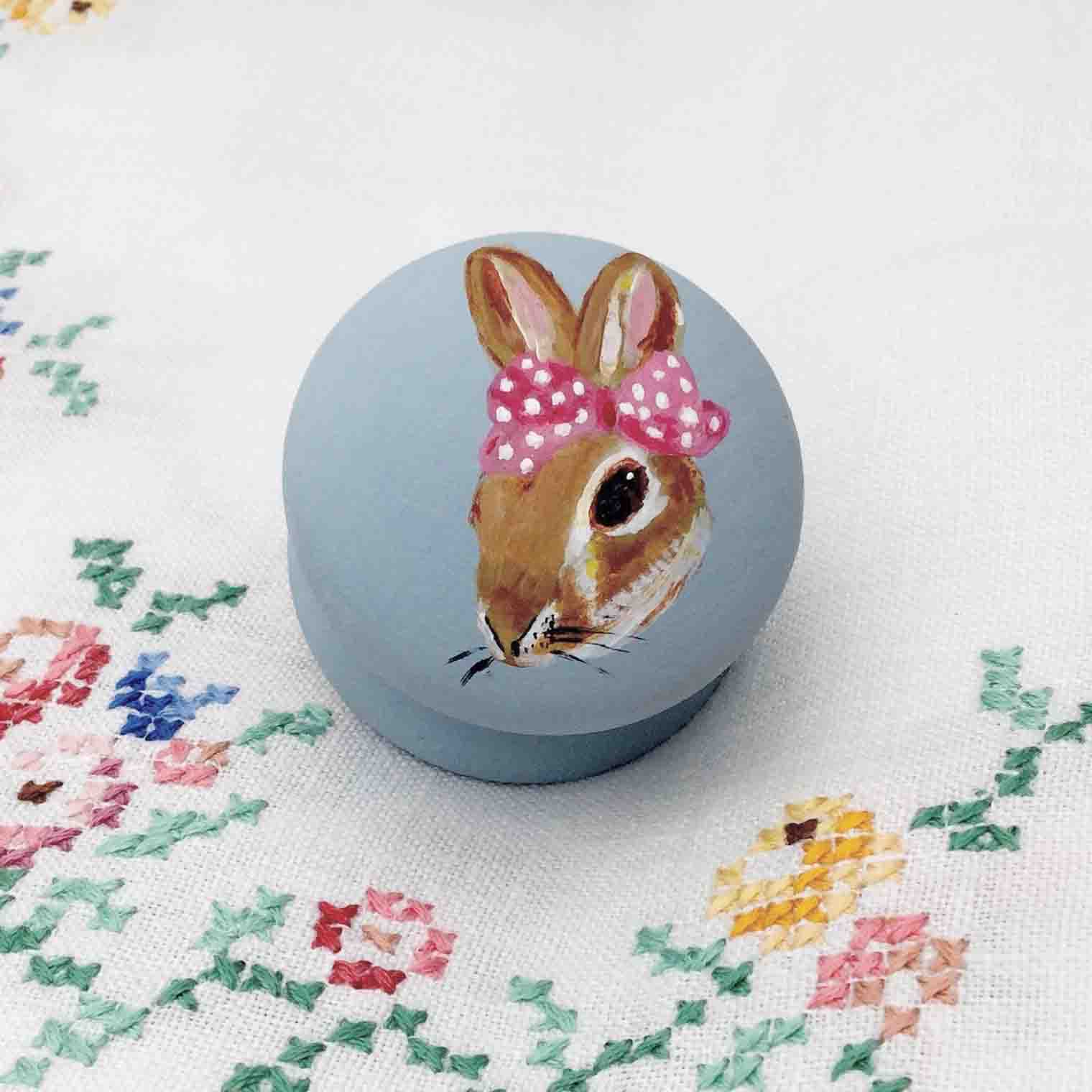 Bunny Handle Heart Wreath