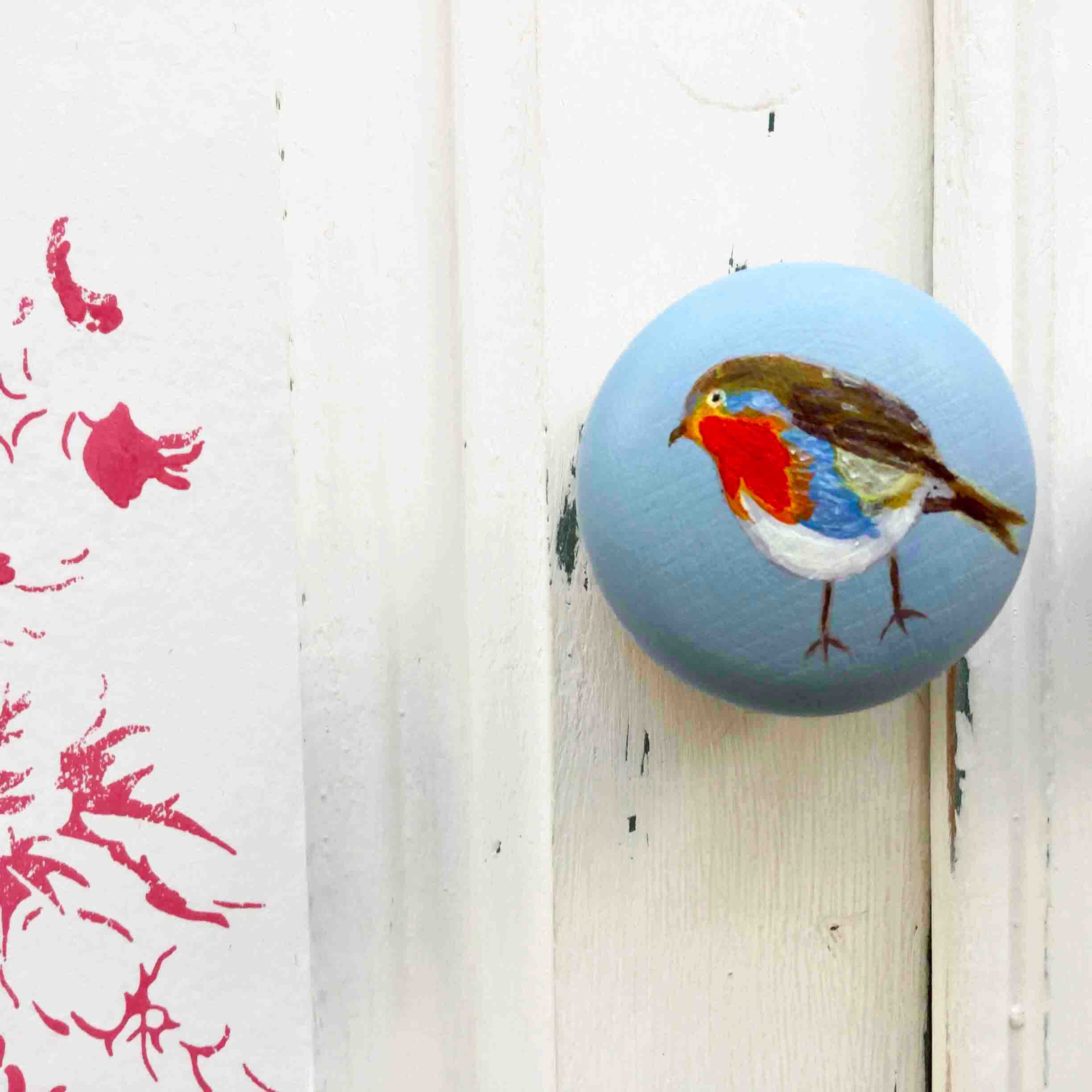 Robin Handle Willow Wreath